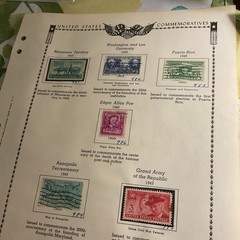 U.S.-(-1949-1951-)-HISTORICAL EVENTS-lot Of 23- Stamps-ON ALBUM PAGE-USED-#30