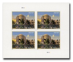 2022 US Palace of Fine Arts Stamp Sheet of 4 x $26.96 = $107.80
