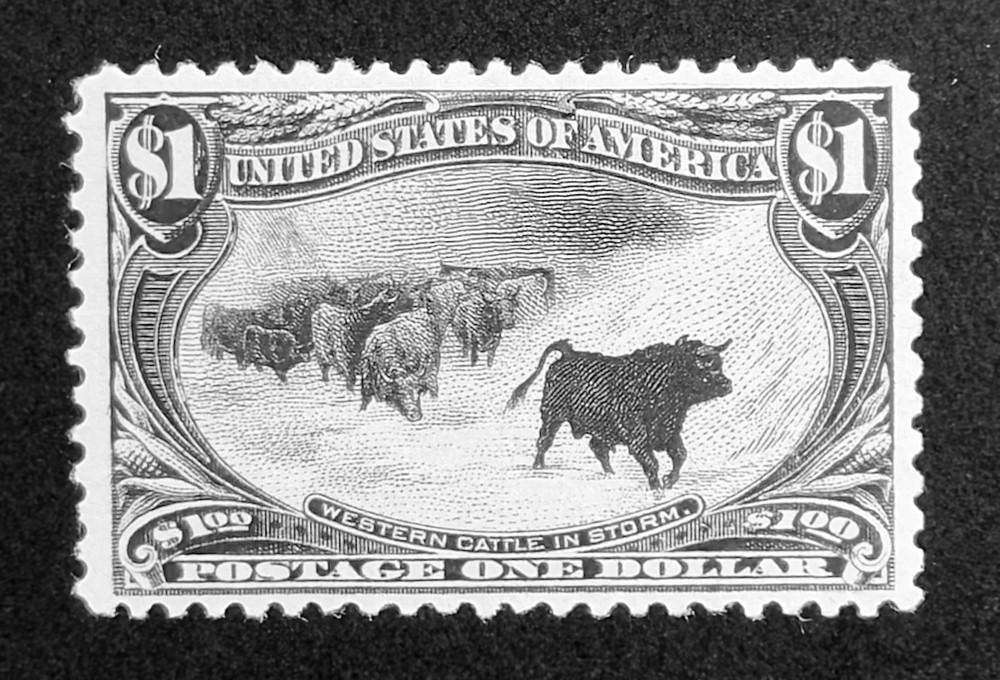 ZVA US Stamps #292 Original Gum, Hinged, Reperfed at Right, Very Fine CV $1500