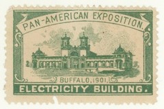 1901 Pan American Exposition BC49 GREEN NG Electricity Cinderella Stamp Am Expo