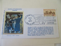 American Revolution Bi-Cent. Cover-Articles Of Confederation Adopted Sc#1726 #87