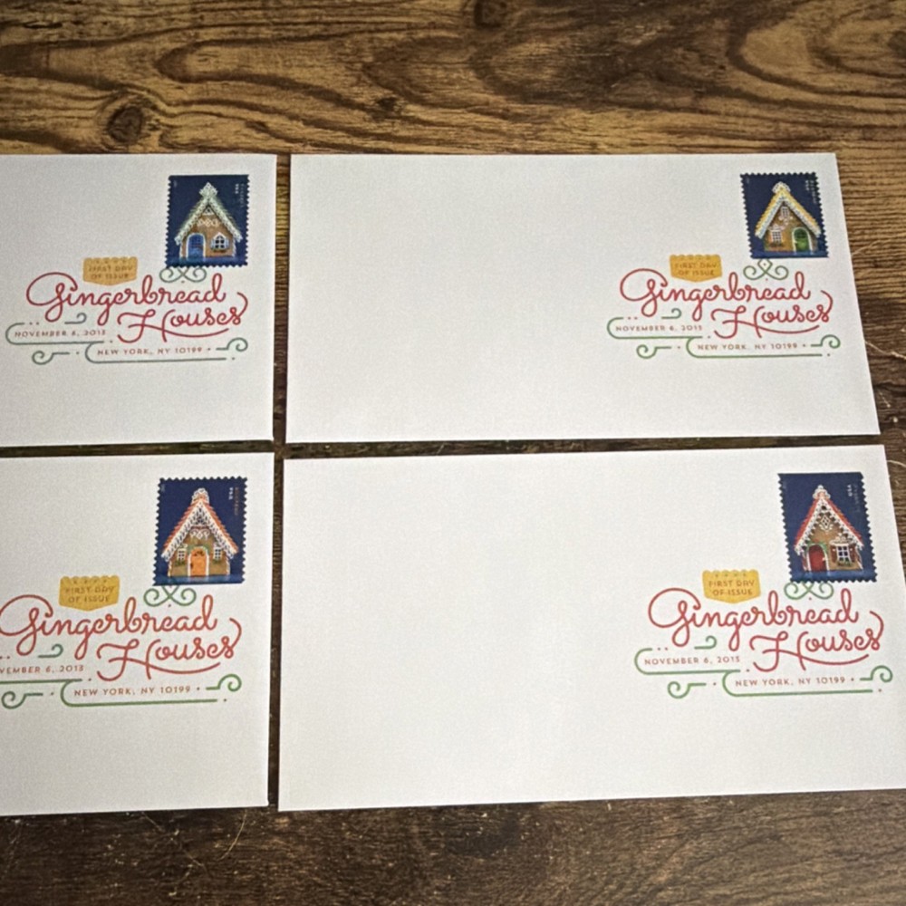 Gingerbread Houses First Day Cover Forever Stamp United States 2011-Present