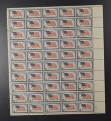 US SCOTT 1094 SHEET OF 50 LONG MAY IT WAY AMERICAN FLAG STAMPS 4 CENT FACE MNH
