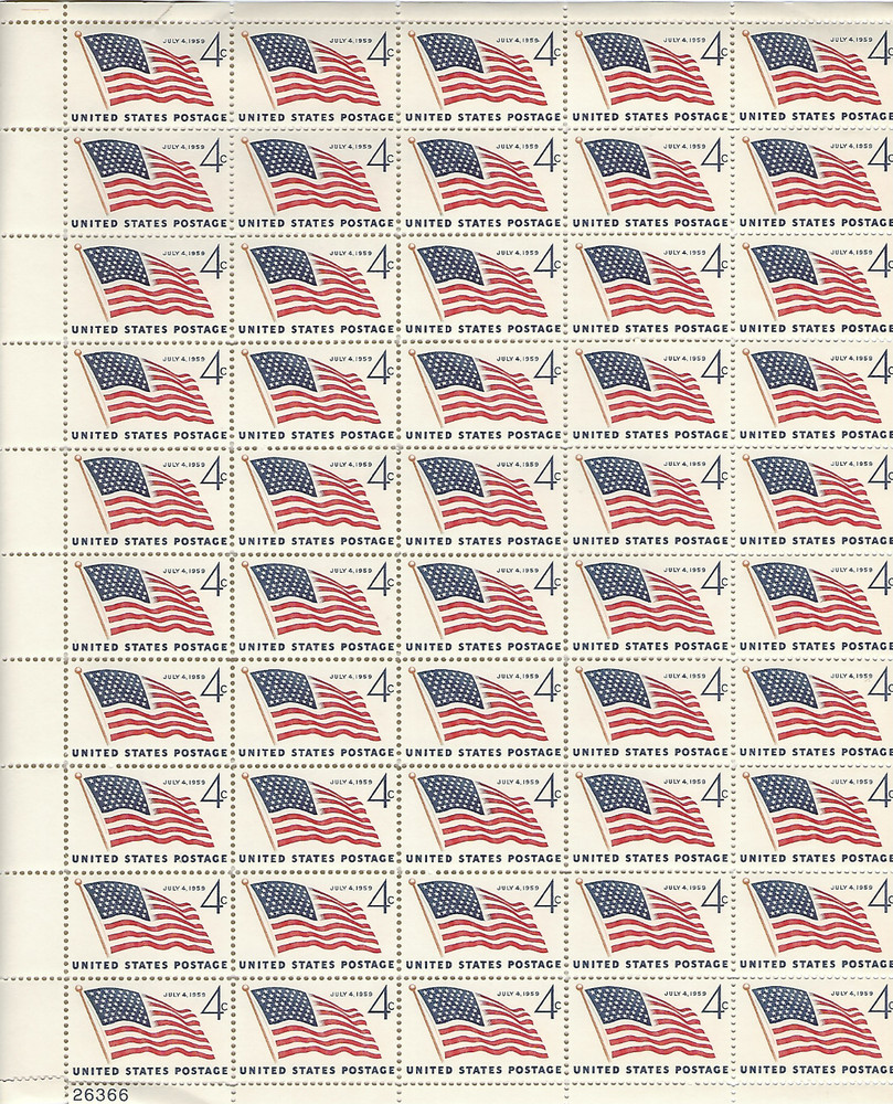 Scott #1132….4 Cent…Flag…Sheet of 50