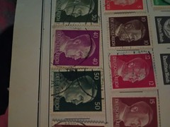 Six (or 7) Germany Third Reich German 1941 Adolf Hitler stamps returns accepted