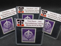 Nazi Germany 1942 WW2 Military Training Stamp Reichspfennig Rare Artifacts