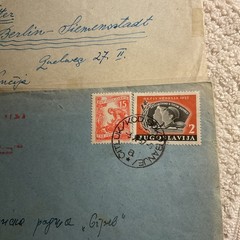 Yugoslavia.1957-1958,HISTORICAL EVENTS lot of 2 Covers To Europe Countries#24