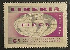 Travelstamps: 1956 Liberia Stamps Scott #357 – 5th Int’l Philatelic Exhib CTO H