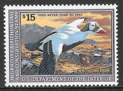 U.S. SCOTT RW59 MNH F/VF – 1992 $15 MULTI-COLOR FEDERAL DUCK STAMP