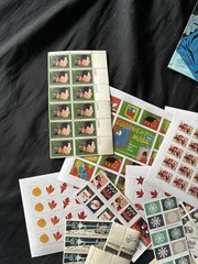 huge lot of US stamps discount postage Face Value FV $600+ xmas flowers sheets