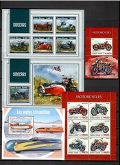 MOTORCYCLES bikes collection Pt. 2 – 45 s/s issued 2017-2018 MNH #CNA412