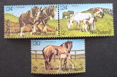 NEW ZEALAND 1984 – UHM – HEALTH “HORSES” COMPLETE SET.