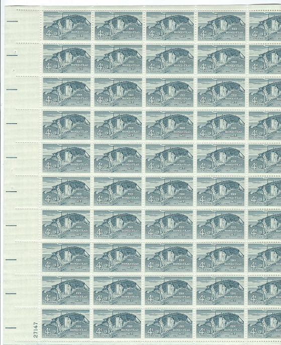 Scott #1198…4 Cent…The Homestead Act…Sheet of 50