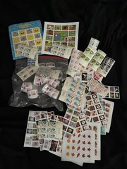 huge lot of US stamps discount postage Face Value FV $600+ xmas flowers sheets