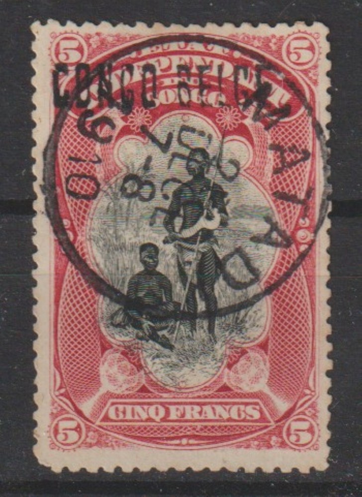 Congo – 1909 – COB 38L – SCOTT 39a – Handstamped – Used –