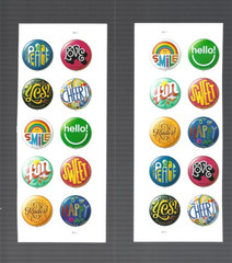 DISCOUNT POSTAGE 💥2023 “PINBACK BUTTONS” 20 Forever Stamps FV US$15.60