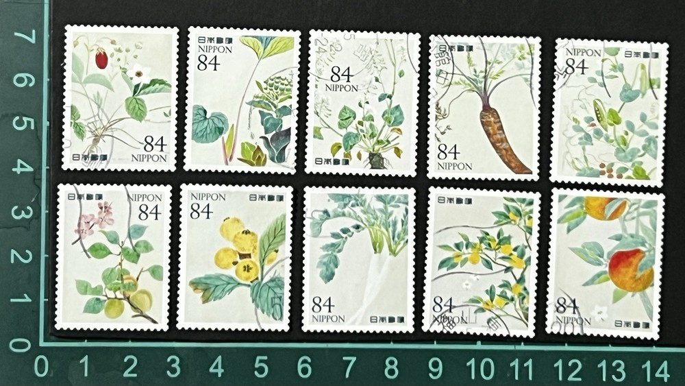 L540 Japan 2023 Record of Nature Series No. 3 Set 10 Used Stamps Plus Free Gift