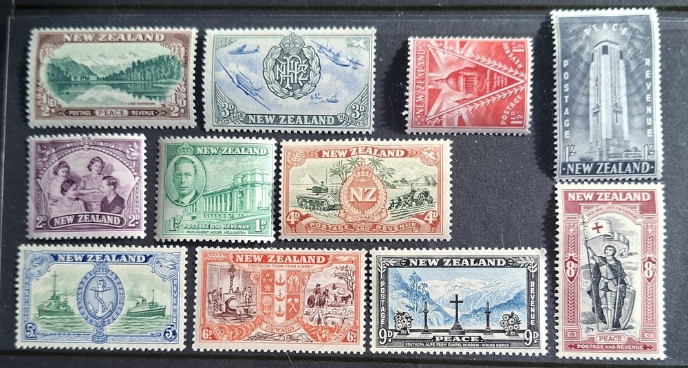 NEW ZEALAND 1946 – UHM – “PEACE” COMPLETE SET
