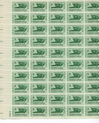 1961 4 cent Civil War Fort Sumter Full Sheet of 50 Scott #1178, NH