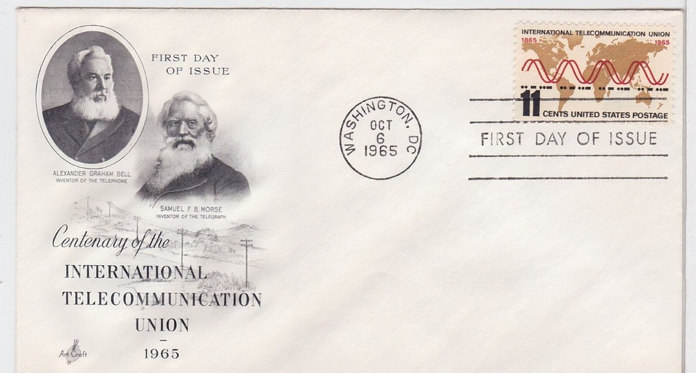TurtlesTradingPost- International Telecommunications #1274 – 1965 – FDC Artcraft