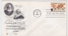 TurtlesTradingPost- International Telecommunications #1274 – 1965 – FDC Artcraft