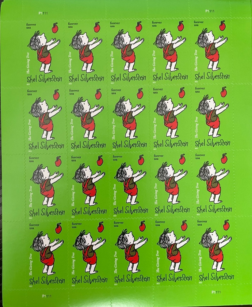 2022 Shel Silverstein Stamps Sheet of 20 – Forever – MNH