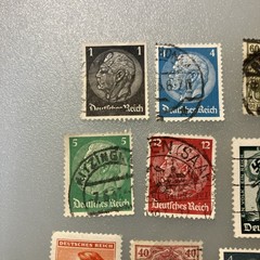 22 (USED/few MLH) Vintage Deutsches Reich/Germany Stamps; 1933- 1945; $1 Ships.