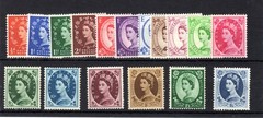SG 540 – SG 556 EDWARD 1955 WMK UPRIGHT SET WILDING STAMPS HINGED ^^