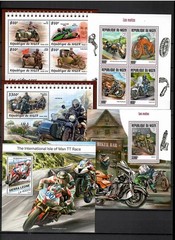 MOTORCYCLES bikes collection Pt. 2 – 45 s/s issued 2017-2018 MNH #CNA412