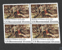 US STAMP 1722 Block OF 4 Herkimer at Oriskany 13c MINT NH OG FREE SHIP