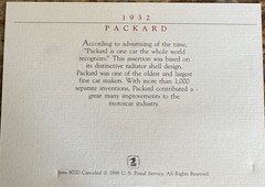 Antique Cars / Their Stamps (First Day Issue) and Discription Of Each Car