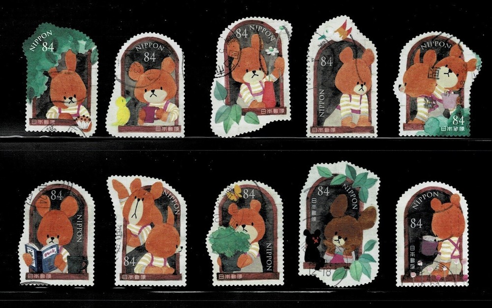 Japan 2022 Children’s Picture Book Series 84Y Complete Used Set Sc# 4633 a-j