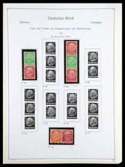 GERMANY REICH 1933-1945 MNH MH Used Combinations in 2 Albums Stamp Collection