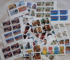 Unused 100 of Multiples & Strips & Singles of 32¢ US Postage Stamps USA FV $32.0