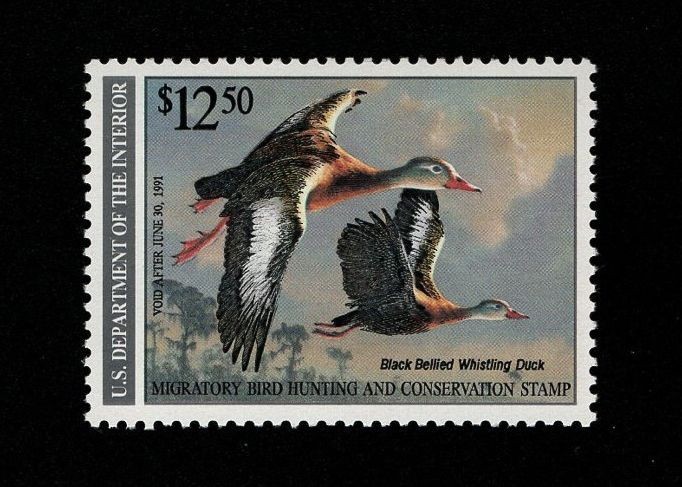U.S. SCOTT RW57 MNH VF 1990 $12.50 MULTI-COLOR ISSUE FEDERAL DUCK STAMP