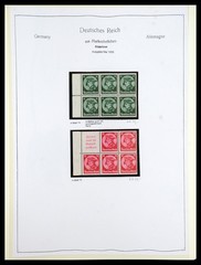 GERMANY REICH 1933-1945 MNH MH Used Combinations in 2 Albums Stamp Collection