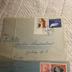 Yugoslavia.1957-1958,HISTORICAL EVENTS lot of 2 Covers To Europe Countries#24