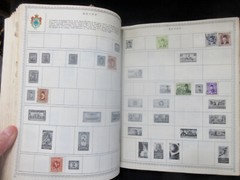 VTG 1956 The New World Wide Postage Stamp Album with Many Stamps WOW!