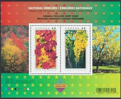 CANADA 2003 #2001b MNH Souv Sheet= NATIONAL EMBLEMS = JOINT Issue with THAILAND