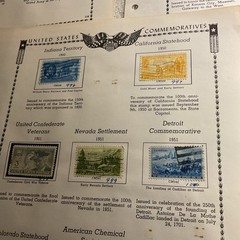 U.S.-(-1949-1951-)-HISTORICAL EVENTS-lot Of 23- Stamps-ON ALBUM PAGE-USED-#30