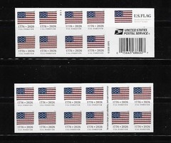 US 2026 Flag Forever Stamp BCA Booklet