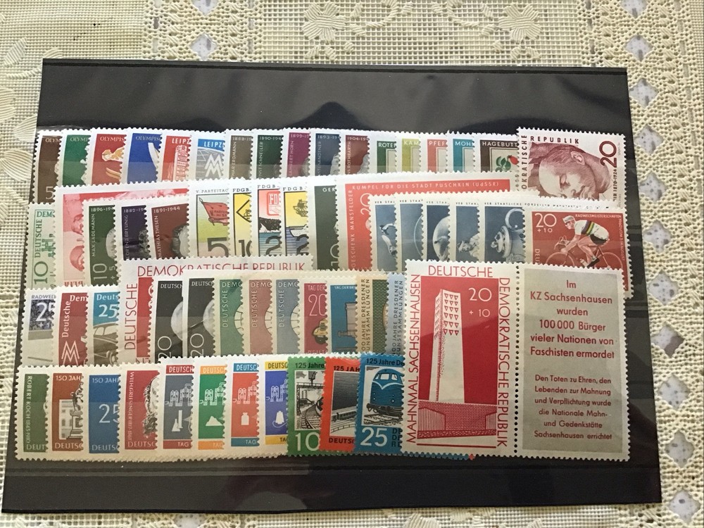 Germany DDR Complete Year 1960 Set W/ Blocks Mint Never Hinged MNH German Stamps
