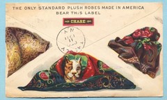 HORSE BLANKETS by CHASE – 1911 MULTI-COLOR 2-SIDED ADVERTISING Cover – MUST SEE!