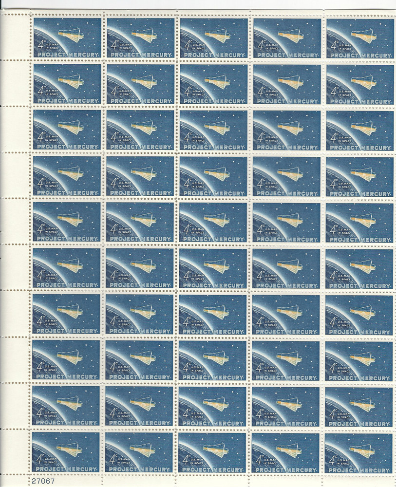 Scott #1193…4 Cent….Project Mercury…Sheet of 50
