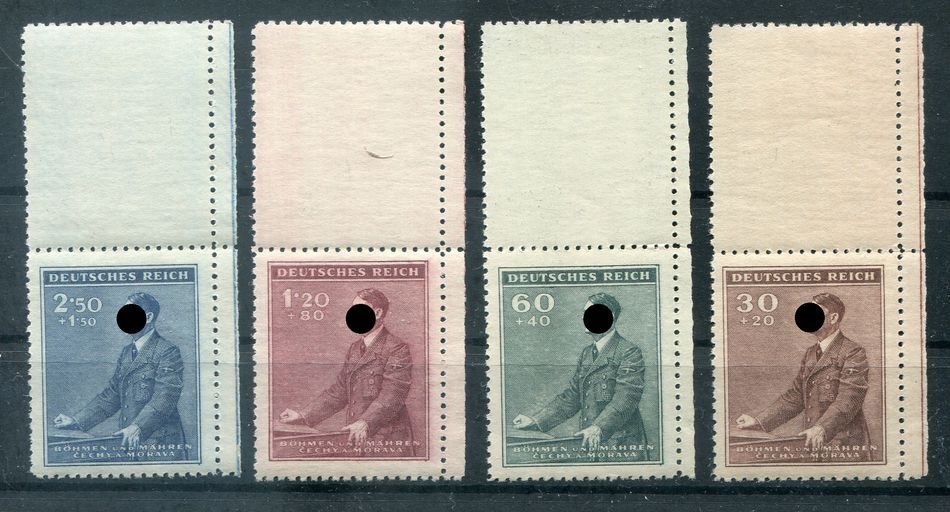 Bohemia 85/88LS Upright Blank Space MNH Postfresh (y80755