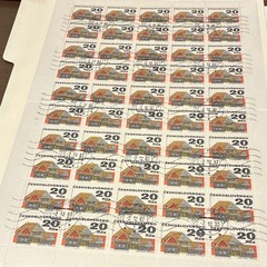 Czechoslovakia 1983 Full Sheet Architecture 20 Kčs CTO MNH Multi-Color