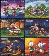 Grenada Grenadines 1996 Disney Holidays Fireworks Costumes Halloween 6v set MNH