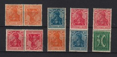 GERMANY REICH GERMANIA ZUSAMMENDRUCKE SMALL COLLECTION MINT (24)