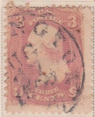 (F332-9) 1881-2 USA 3c Rosy Pink Washington stamp (I) (BD09)