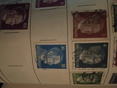 Six (or 7) Germany Third Reich German 1941 Adolf Hitler stamps returns accepted
